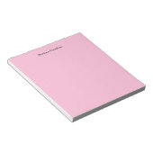 Bloc-note Écriture manuscrite originale unique rose (Incliné)