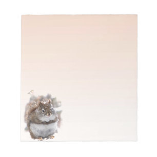 Bloc-note Écureuil rouge doux