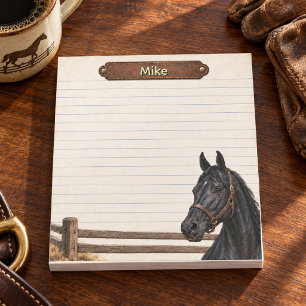 Bloc-note Écurie de patrimoine personnalisée de Saddlebred n