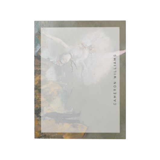 Bloc-note Edgar Degas | L'étoile ou la danseuse sur scène (Tourné)