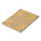 Bloc-note Edgy Zebra Elegance : une impression jaune or (Tourné)
