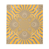 Bloc-note Edgy Zebra Elegance : une impression jaune or (Devant)