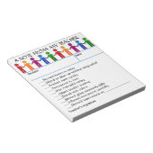 Bloc-note Editable Positive Note From My Teacher (Incliné)