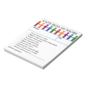 Bloc-note Editable Positive Note From My Teacher (Tourné)