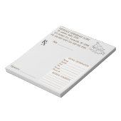 Bloc-note Editable Veterinary Dog and Cat Prescription (Tourné)