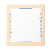 Bloc-note Editorial Moderne Typographie Notepad - Or (Devant)