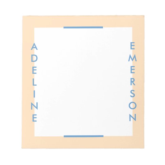 Bloc-note Editorial Moderne Typographie Notepad - Or (Devant)