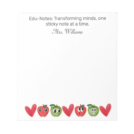 Bloc-note Edu-Notes : Transformer les esprits, Appréciation  (Devant)