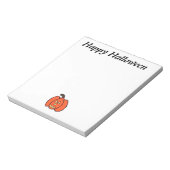 Bloc-note Éffrayant Halloween Jack-o'-lantern (Tourné)