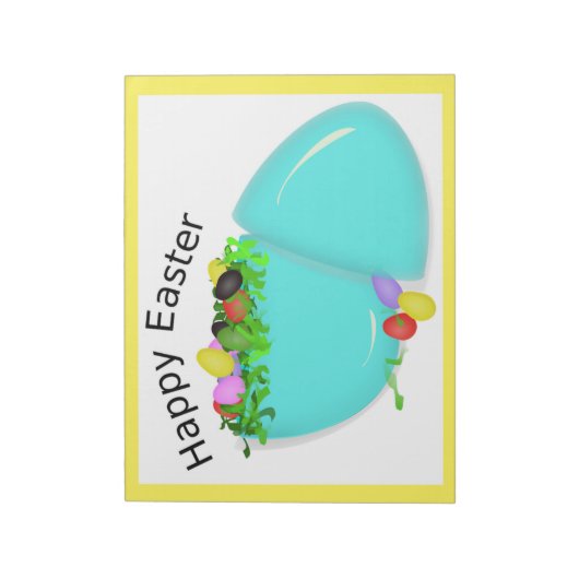 BLOC-NOTE EGG "HAPPY EASTER" (Tourné)