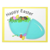 BLOC-NOTE EGG "HAPPY EASTER" (Devant)