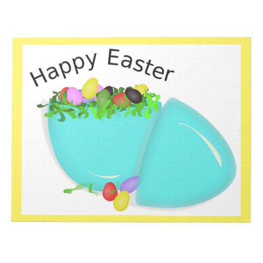 BLOC-NOTE EGG "HAPPY EASTER" (Devant)