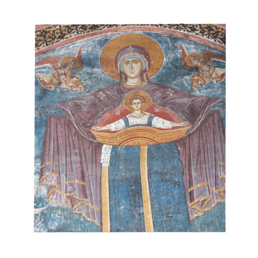 Bloc-note Église orthodoxe serbe, et un site de l'UNESCO, (Devant)
