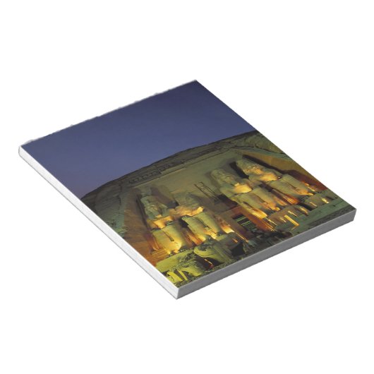 Bloc-note Egypte, Abu Simbel, figures colossales de Ramesses (Incliné)