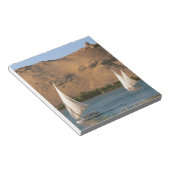Bloc-note Egypte, Assouan, Nil River, Felucca voiliers, (Incliné)