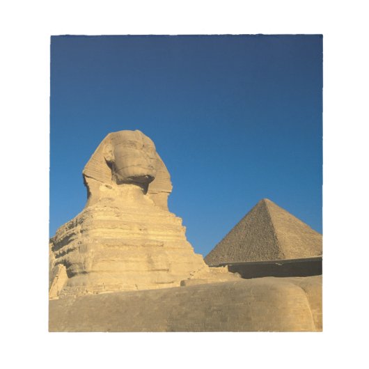 Bloc-note Egypte, Giza, Le Sphinx, Ancien Royaume, Unesco (Devant)