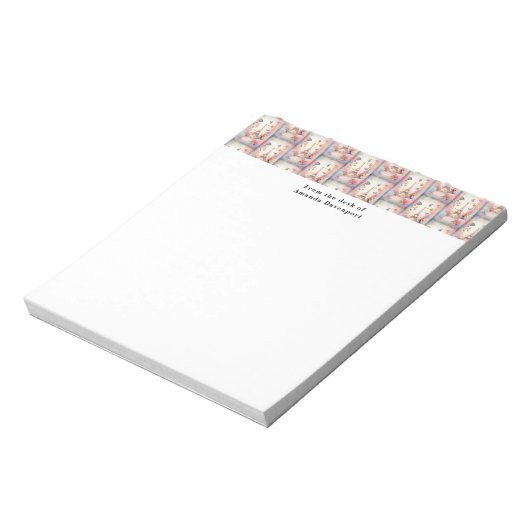 Bloc-note Eiffel Tower Butterflies and Flowers Pattern (Tourné)