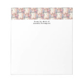 Bloc-note Eiffel Tower Butterflies and Flowers Pattern (Devant)