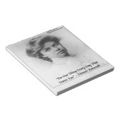 Bloc-note Eleanor Roosevelt "Do Something Scary" Quote (Incliné)