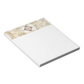 Bloc-note Élégance de l'organisation | Gold Pearl Jewel Embl (Incliné)