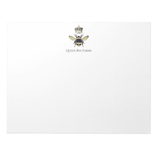 Bloc-note Élégant Apiary de la ferme de la Couronne d'abeill (Devant)