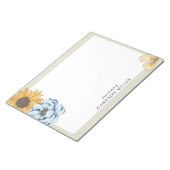 Bloc-note Élégant aquarelle Floral De la part de (Incliné)