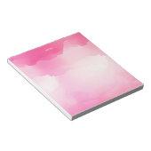 Bloc-note Élégant Aquarelle rose chaud Splash Personnalisé (Incliné)