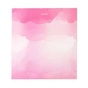 Bloc-note Élégant Aquarelle rose chaud Splash Personnalisé