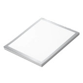 Bloc-note Élégant Argent Vierge (Tourné)