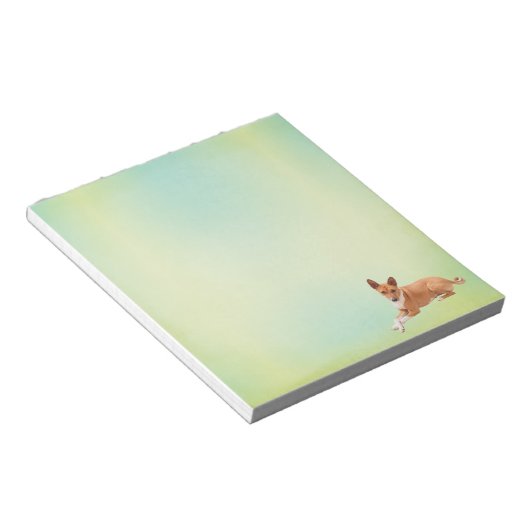 Bloc-note Elegant Basenji Dog Notepad (Incliné)