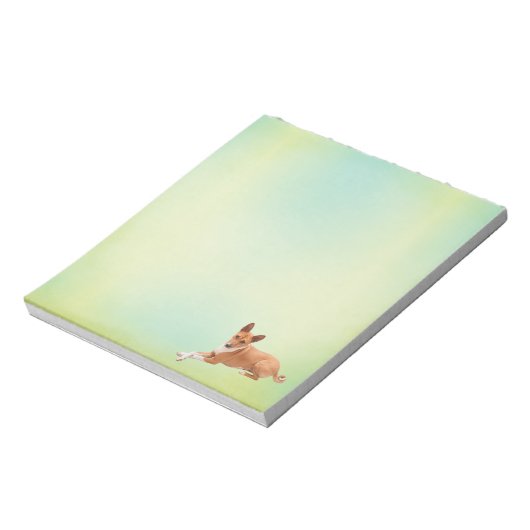 Bloc-note Elegant Basenji Dog Notepad (Tourné)