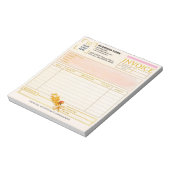 Bloc-note Élégant Bloc de Facture de Vente pour Petites Entr (Tourné)