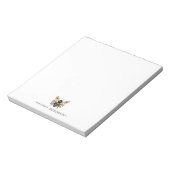 Bloc-note Elegant Botanical Gold Bee Personalized  (Tourné)
