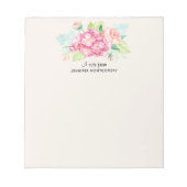 Bloc-note Elégant Bouquet de fleurs rose (Devant)