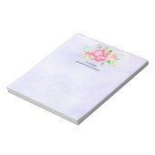 Bloc-note Elégant Bouquet de fleurs rose (Tourné)