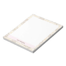 Elégant cadre Confetti Gold Foil Blanc