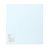 Bloc-note Élégant chat avec papillon (Devant)