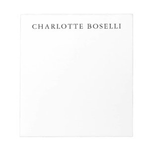 Bloc-note Élégant Classique Professionnel Simple Minimaliste