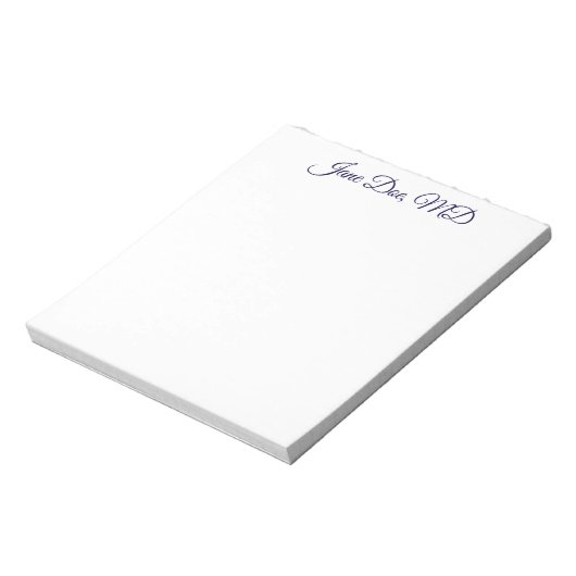 Bloc-note Elegant customized professional name notepad (Tourné)