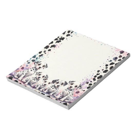 Bloc-note Elegant Dalmatian Dogs Whimsical (Tourné)