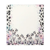 Bloc-note Elegant Dalmatian Dogs Whimsical (Devant)