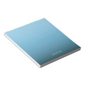 Bloc-note Elégant dégradé bleu (Incliné)