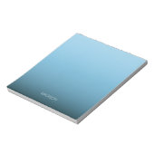 Bloc-note Elégant dégradé bleu (Tourné)