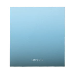 Bloc-note Elégant dégradé bleu