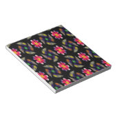 Bloc-note Élégant floral rouge (Incliné)