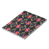 Bloc-note Élégant floral rouge (Tourné)