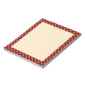 Bloc-note Elégant Gold & Maroon Frame Linked (Tourné)
