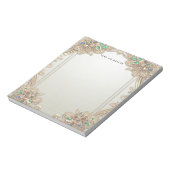 Bloc-note Elegant Gold Ornate Notepad (Tourné)