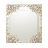 Bloc-note Elegant Gold Ornate Notepad (Devant)