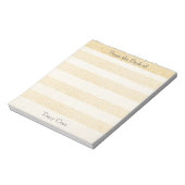 Bloc-note Elegant Gold Striped Custom Notes (Tourné)